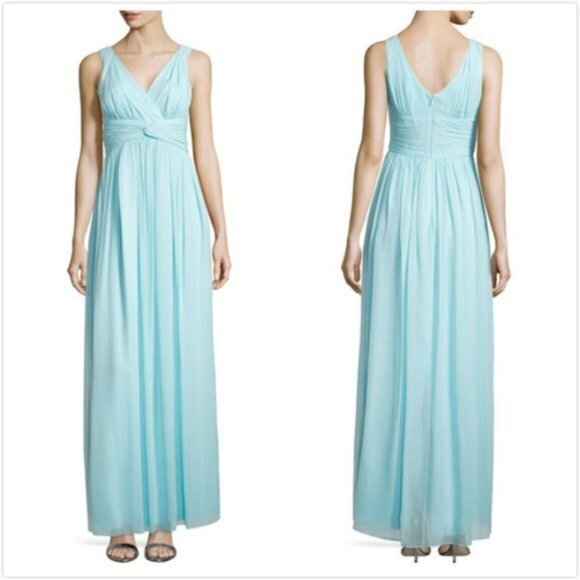 New Donna Morgan‎ Sleeveless Empire-Waist Gown - Picture 1 of 7